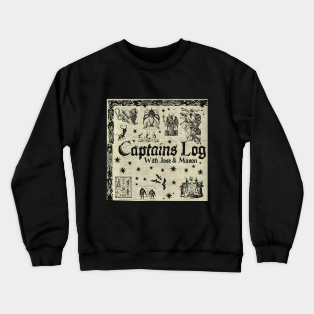 Ye Old Captain's Log Crewneck Sweatshirt by Captains Log